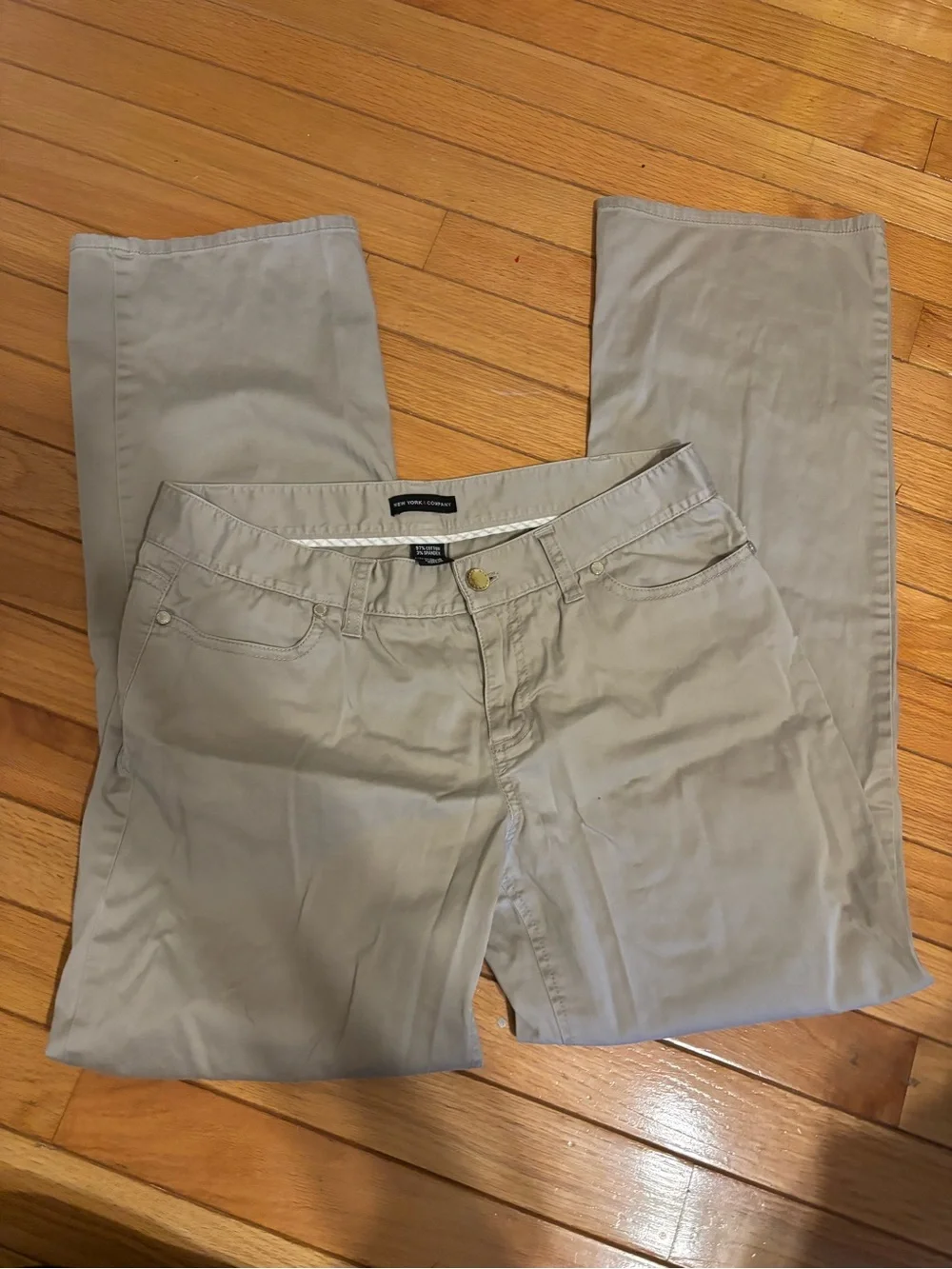 New York & Company Men's Chino Pants - Light Beige - Picture 2 of 3